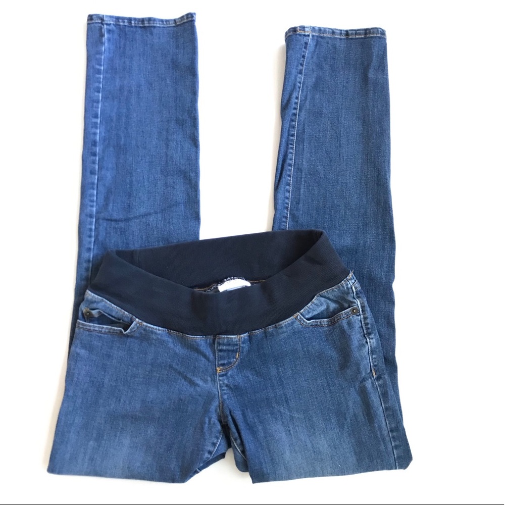 Liz Lange Maternity Jeans Size 2 Blue Denim Over-the-Belly Stretch - Picture 8 of 8